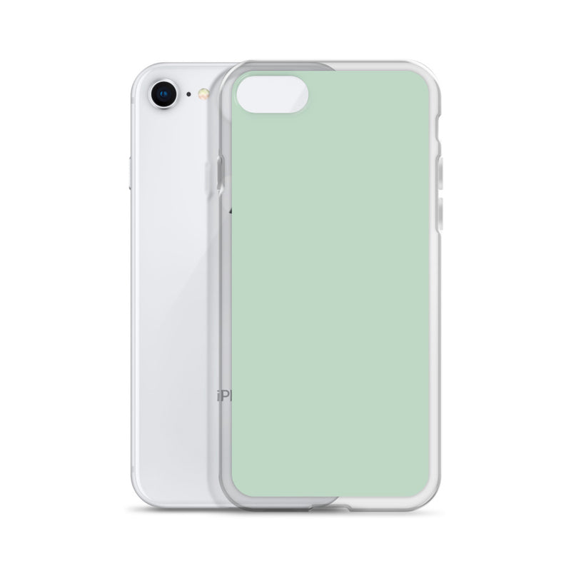 Load image into Gallery viewer, Plain Color Shallow Edgewater Blue iPhone Case Clear Bump Resistant CREATIVETECH
