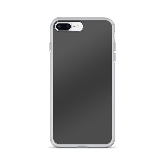 Plain Color Eclipse dark Grey iPhone Case Clear Bump Resistant Flexible CREATIVETECH
