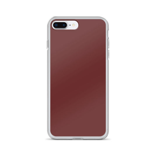 Plain Color Auburn Red iPhone Case Clear Bump Resistant Flexible CREATIVETECH