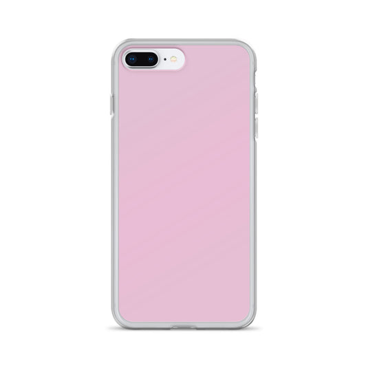 Twilight Pink iPhone Clear Thin Case Plain Color CREATIVETECH