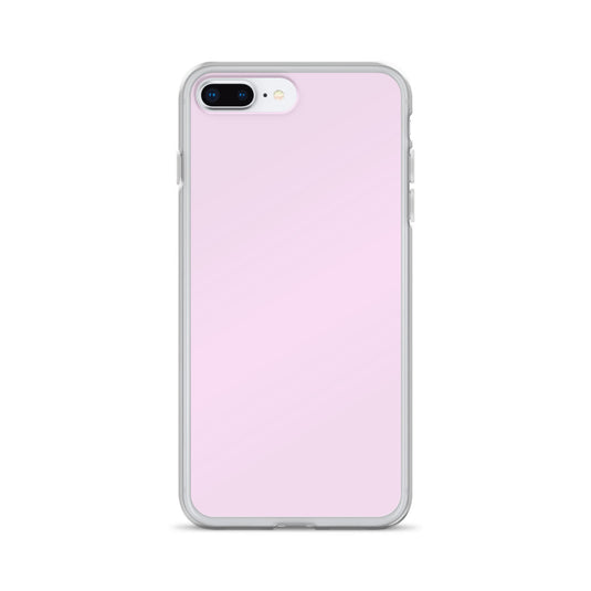 Selago Pink iPhone Clear Thin Case Plain Color CREATIVETECH