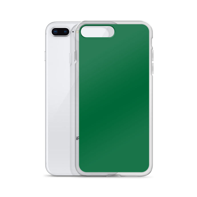 Plain Color Emerald Green iPhone Case Clear Bump Resistant CREATIVETECH