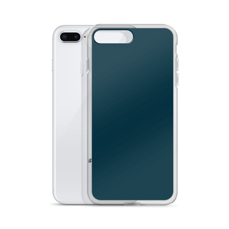 Load image into Gallery viewer, Plain Color Blue Whale iPhone Case Clear Bump Resistant CREATIVETECH

