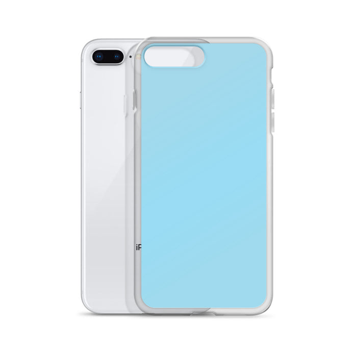 Plain Color Columbia Blue iPhone Case Clear Bump Resistant CREATIVETECH