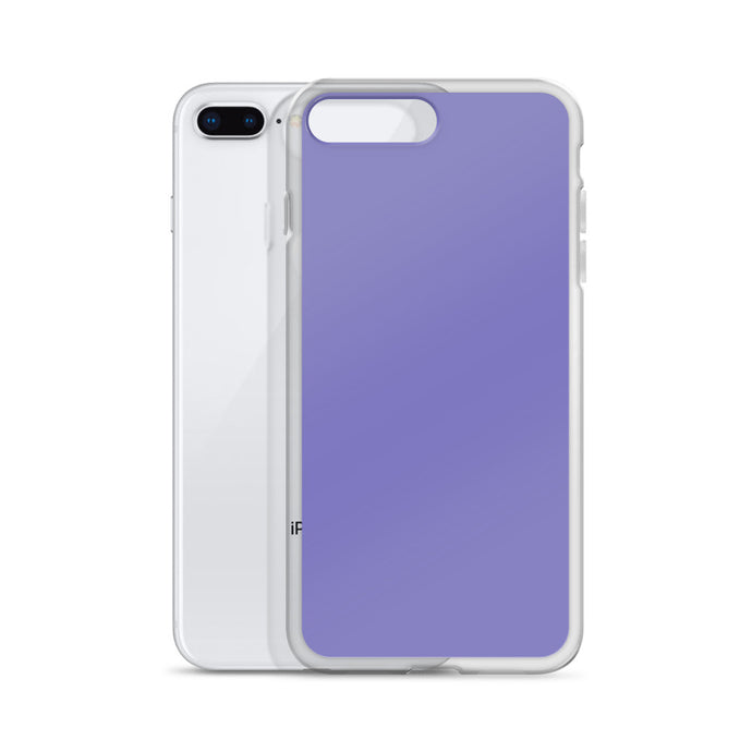 Moody Violet Blue iPhone Clear Thin Case Plain Color CREATIVETECH