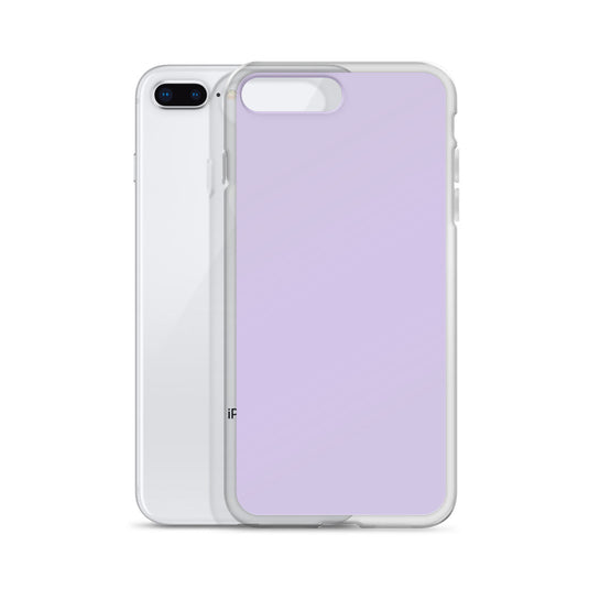 Fog Violet Purple  iPhone Clear Thin Case Plain Color CREATIVETECH