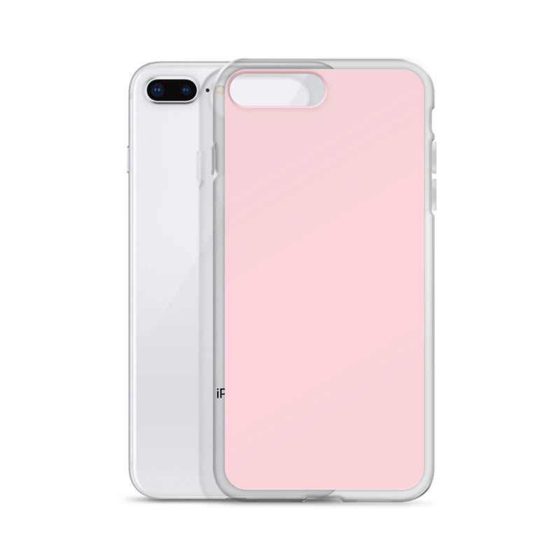 Load image into Gallery viewer, Flamingo Pink iPhone Clear Thin Case Plain Color CREATIVETECH
