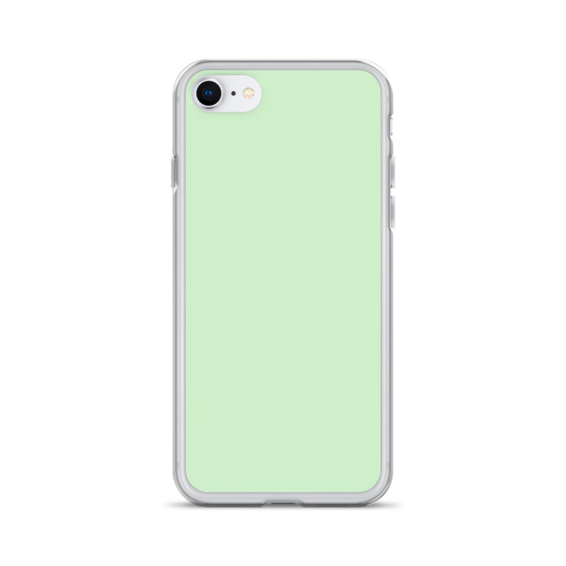 Load image into Gallery viewer, Plain Color Tara Green iPhone Case Clear Bump Resistant CREATIVETECH
