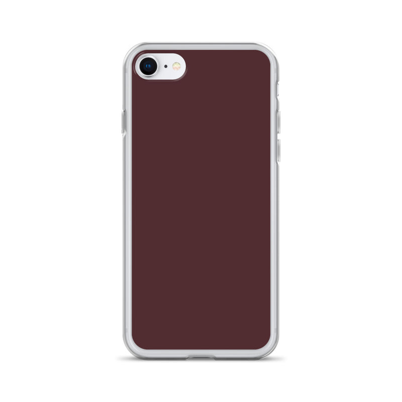 Load image into Gallery viewer, Cab Sav Brown iPhone Clear Thin Case Plain Color CREATIVETECH
