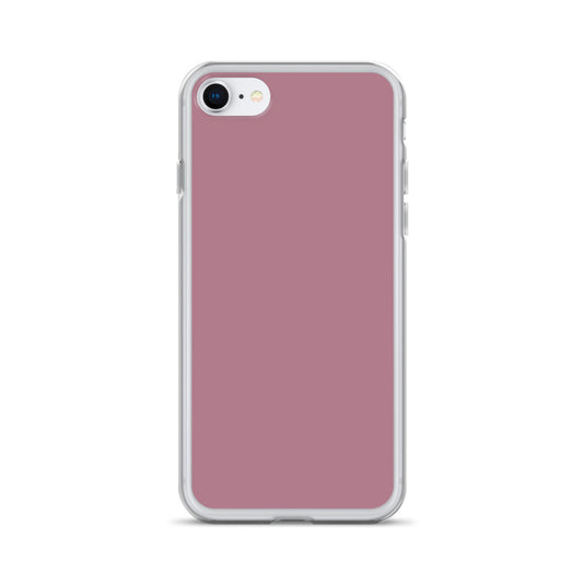 Tapestry Deep Ash Pink iPhone Clear Thin Case Plain Color CREATIVETECH