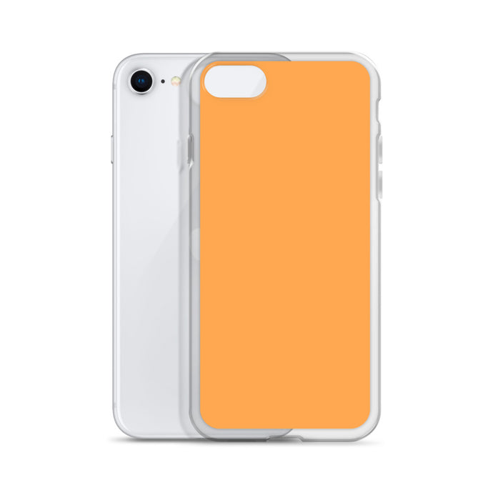 Plain Color Texas Rose Orange iPhone Case Clear Bump Resistant Flexible CREATIVETECH