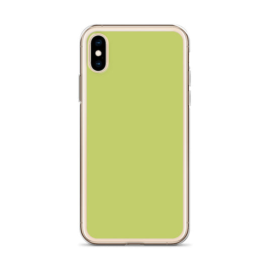 Plain Color Lime Green iPhone Case Clear Bump Resistant CREATIVETECH
