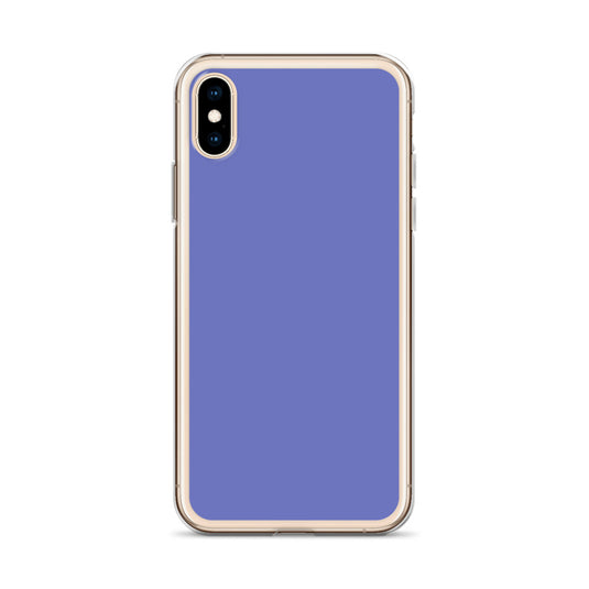 Medium Slate Blue iPhone Clear Thin Case Plain Color CREATIVETECH