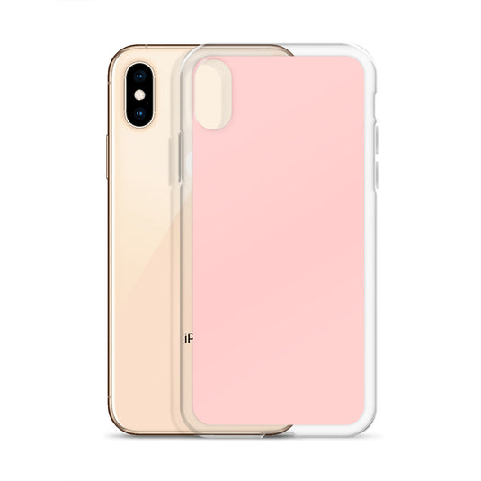 Plain Color Cosmos Pink iPhone Case Clear Bump Resistant Flexible CREATIVETECH