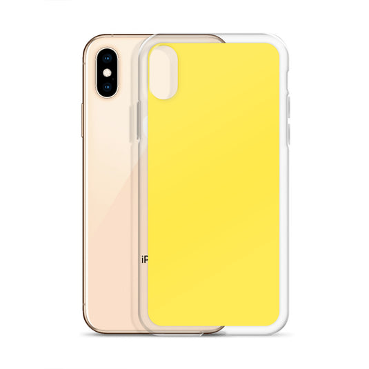 Plain Color Paris Daisy Yellow iPhone Case Clear Bump Resistant CREATIVETECH