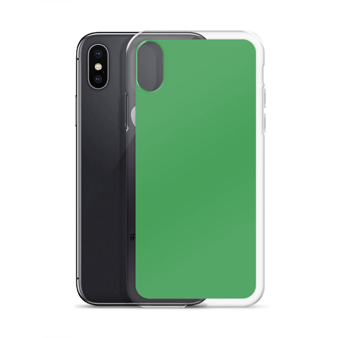 Plain Color Chateau Green iPhone Case Clear Bump Resistant CREATIVETECH
