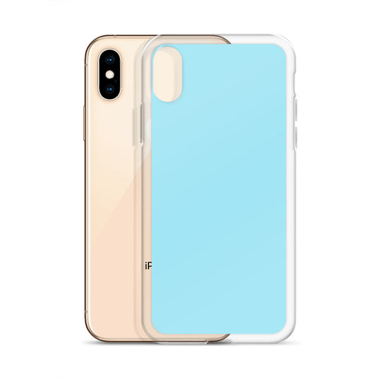 Plain Color Blizzard Blue iPhone Case Clear Bump Resistant CREATIVETECH