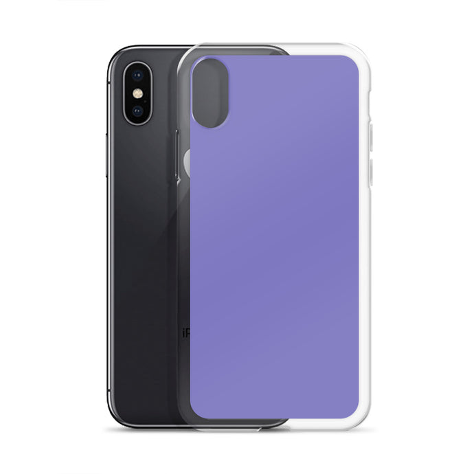 Moody Violet Blue iPhone Clear Thin Case Plain Color CREATIVETECH