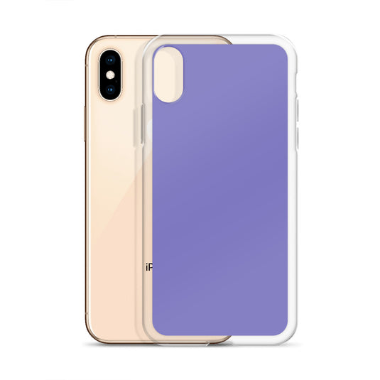 Moody Violet Blue iPhone Clear Thin Case Plain Color CREATIVETECH