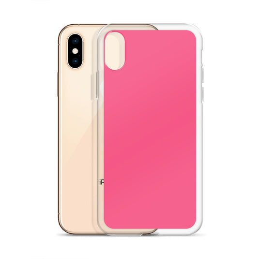 Brink Pink iPhone Clear Thin Case Plain Color CREATIVETECH