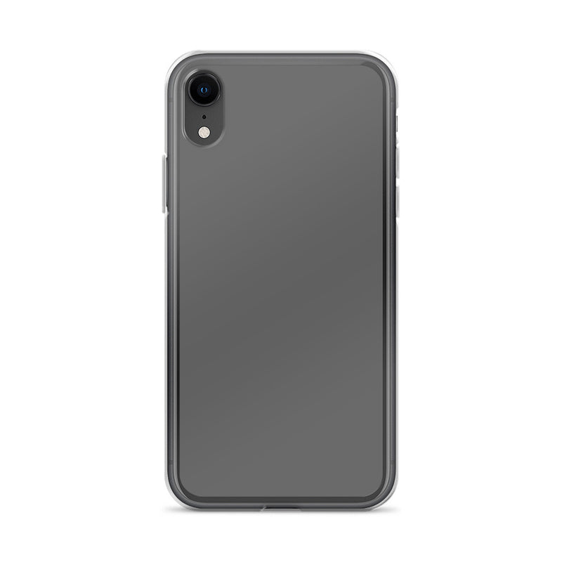 Load image into Gallery viewer, Plain Color Zambezi Grey iPhone Case Clear Bump Resistant CREATIVETECH
