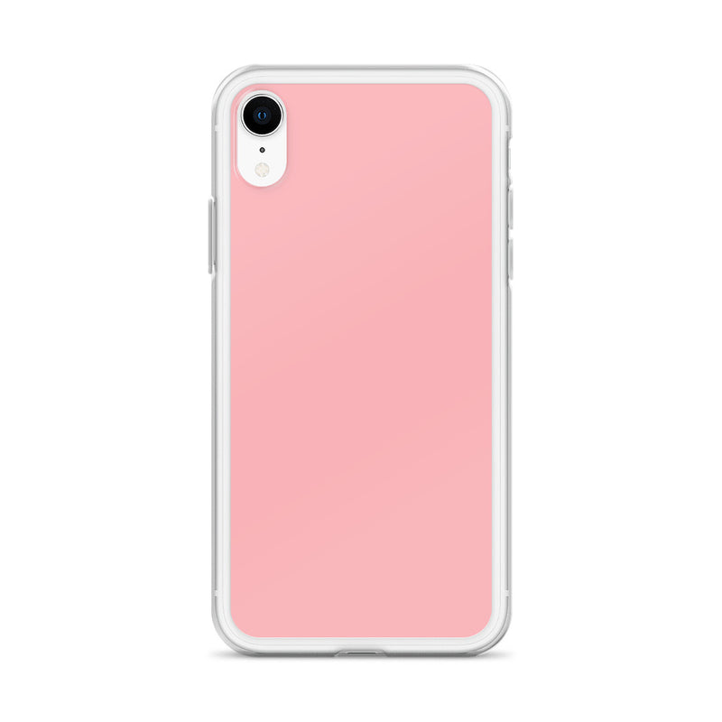Load image into Gallery viewer, Plain Color Light Pink iPhone Case Clear Bump Resistant Flexible CREATIVETECH
