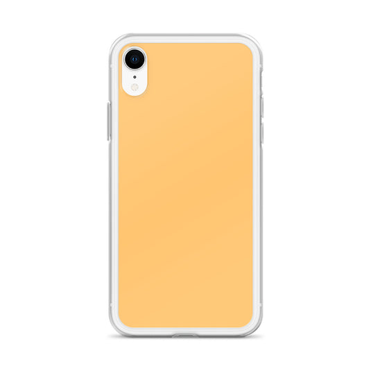 Plain Color Chardonnay Yellow Orange iPhone Case Clear Bump Resistant Flexible CREATIVETECH