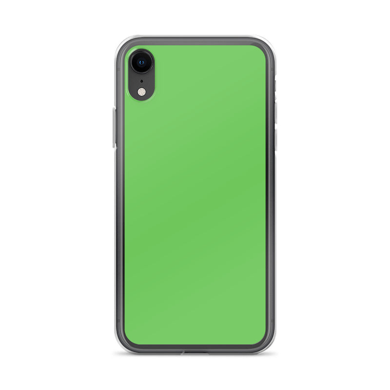 Load image into Gallery viewer, Plain Color Mantis Green iPhone Case Clear Bump Resistant CREATIVETECH
