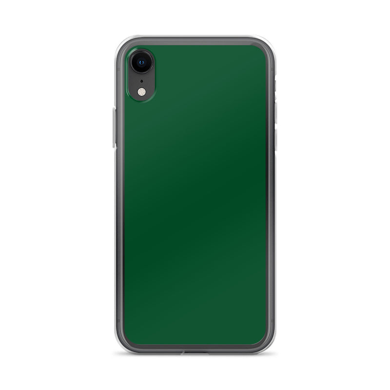 Load image into Gallery viewer, Plain Color Forest Green iPhone Case Clear Bump Resistant CREATIVETECH
