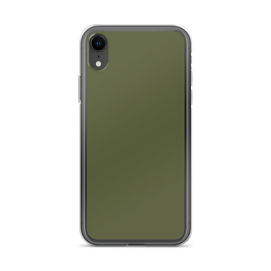 Plain Color Saratoga Green iPhone Case Clear Bump Resistant CREATIVETECH