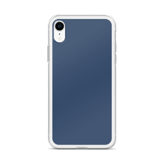 Midnight Blue iPhone Clear Thin Case Plain Color CREATIVETECH