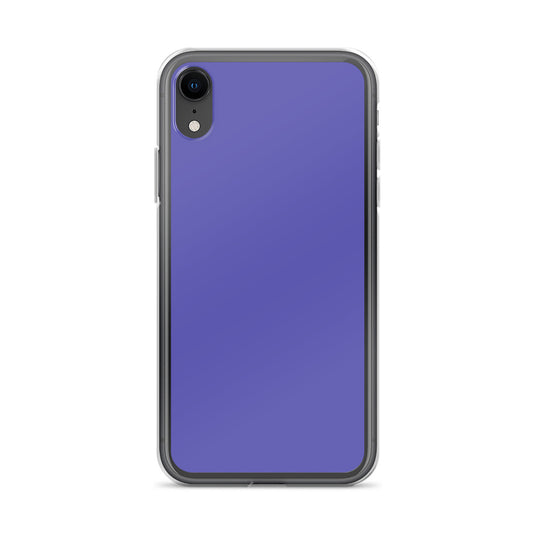 Slate Blue Purple iPhone Clear Thin Case Plain Color CREATIVETECH