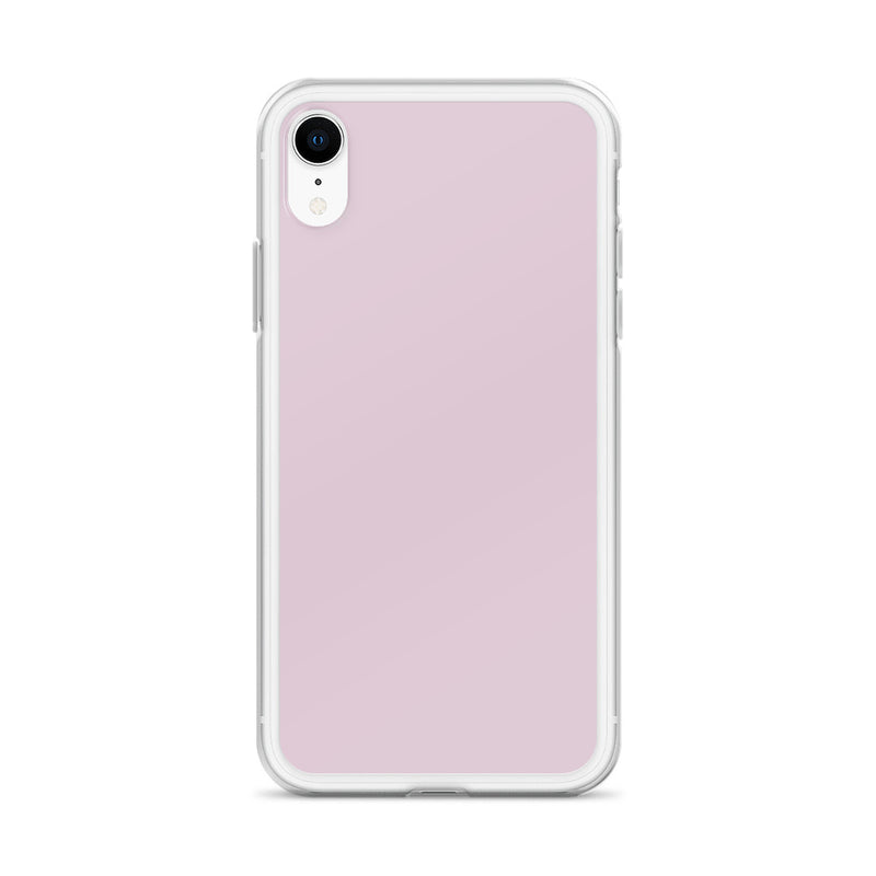 Load image into Gallery viewer, Pale Twilight Pink iPhone Clear Thin Case Plain Color CREATIVETECH
