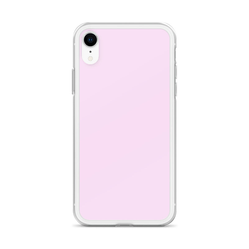 Load image into Gallery viewer, Selago Pink iPhone Clear Thin Case Plain Color CREATIVETECH
