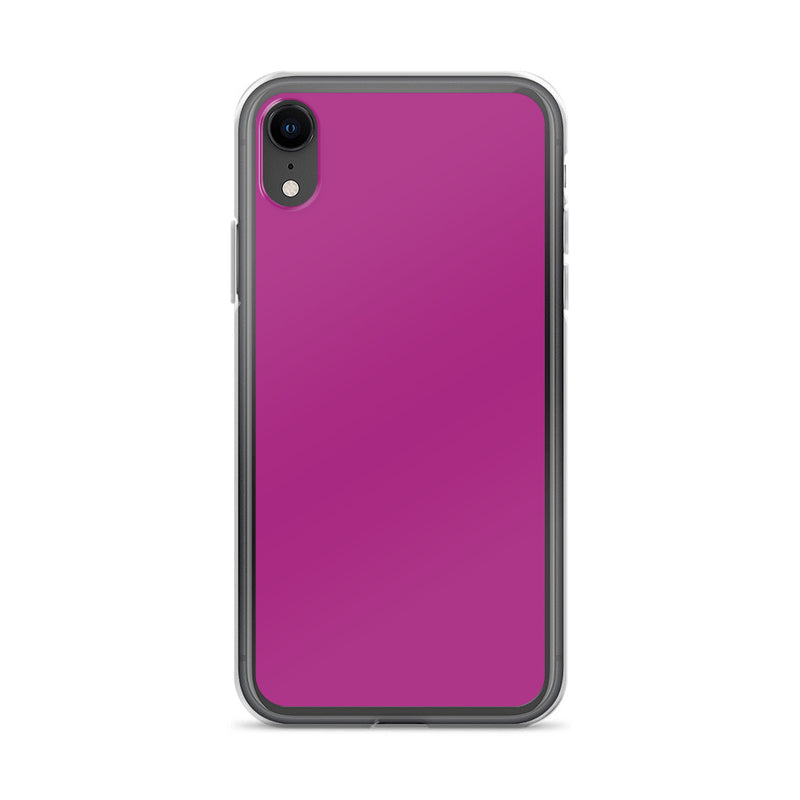 Load image into Gallery viewer, Red Violet iPhone Clear Thin Case Plain Color CREATIVETECH
