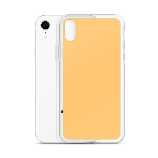 Plain Color Chardonnay Yellow Orange iPhone Case Clear Bump Resistant Flexible CREATIVETECH