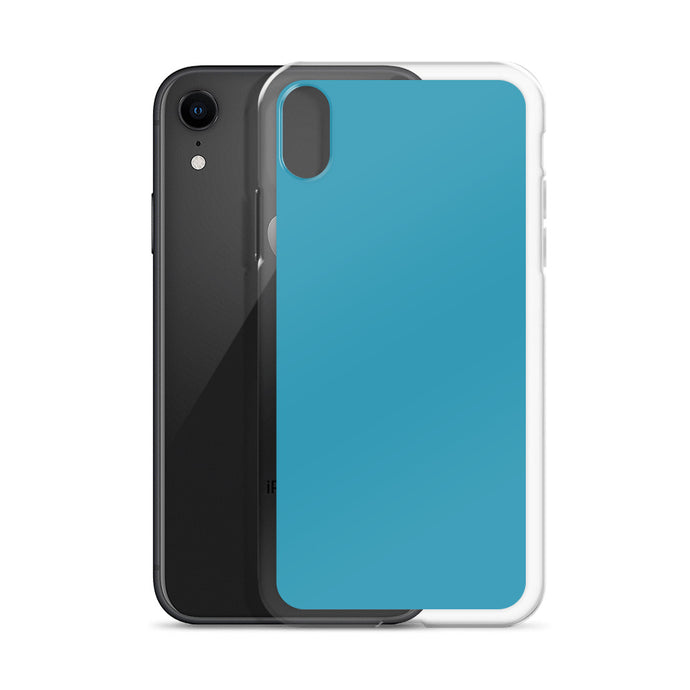 Plain Color Blue iPhone Case Clear Bump Resistant CREATIVETECH