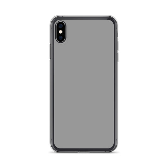 Plain Color Nobel Grey iPhone Case Clear Bump Resistant Flexible CREATIVETECH