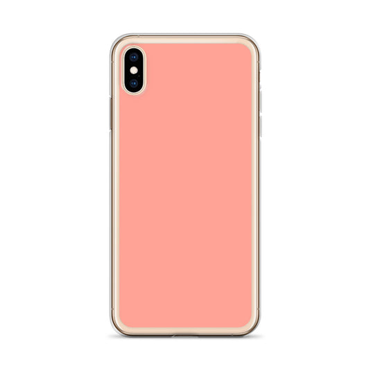Plain Color Rose Bud Pink iPhone Case Clear Bump Resistant Flexible CREATIVETECH