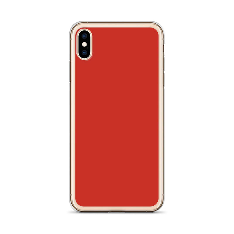 Load image into Gallery viewer, Plain Color Harley Red iPhone Case Clear Bump Resistant Flexible CREATIVETECH
