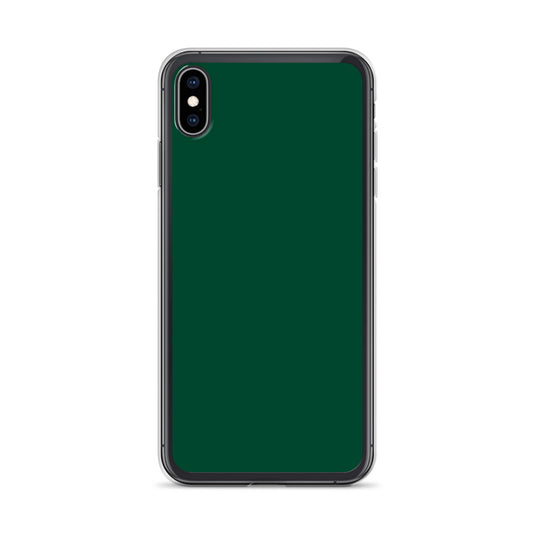 Plain Color British Racing Green iPhone Case Clear Bump Resistant CREATIVETECH