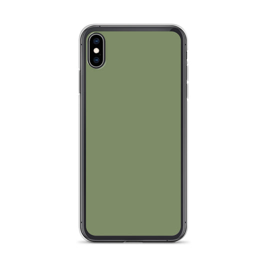 Plain Color Camouflage Green iPhone Case Clear Bump Resistant CREATIVETECH
