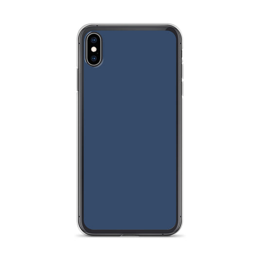 Midnight Blue iPhone Clear Thin Case Plain Color CREATIVETECH