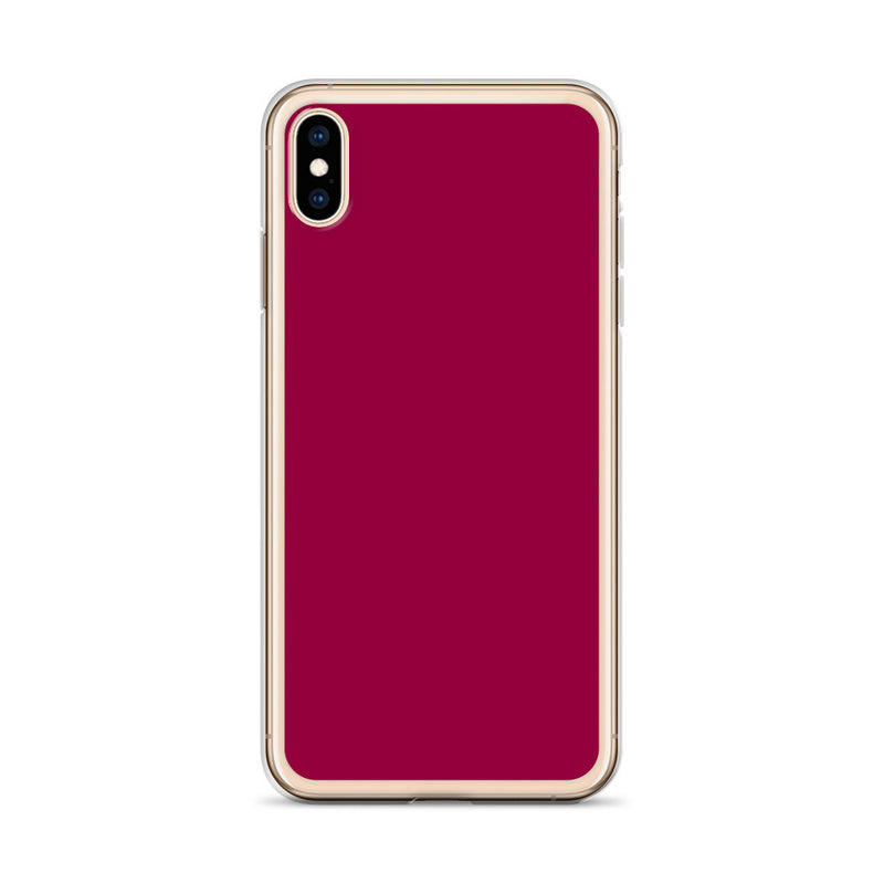 Load image into Gallery viewer, Light Burgundy Red iPhone Clear Thin Case Plain Color CREATIVETECH
