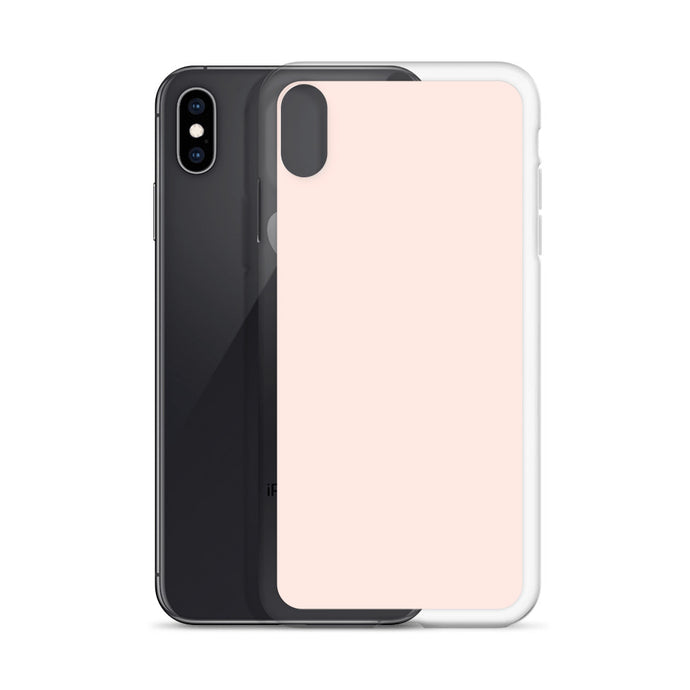 Plain Color Wisp Pink iPhone Case Clear Bump Resistant Flexible CREATIVETECH