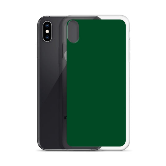 Plain Color Forest Green iPhone Case Clear Bump Resistant CREATIVETECH