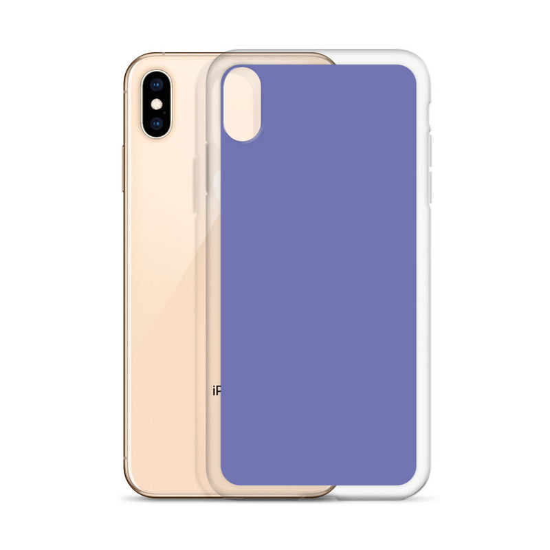 Load image into Gallery viewer, Chetwode Blue Purple iPhone Clear Thin Case Plain Color CREATIVETECH
