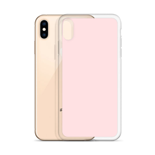 Pale Pink iPhone Clear Thin Case Plain Color CREATIVETECH
