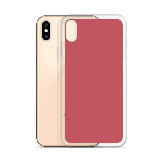 Mandy Red iPhone Clear Thin Case Plain Color CREATIVETECH
