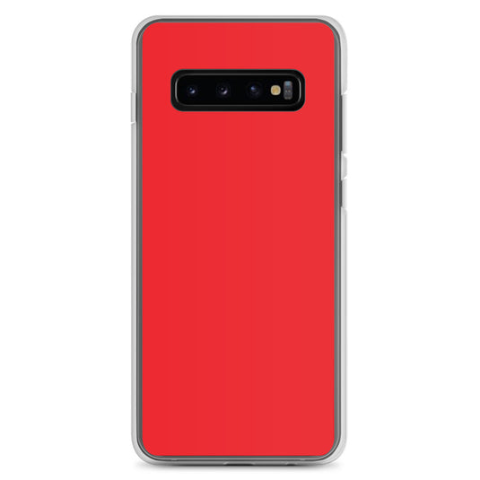 Alizarin Red Samsung Clear Thin Case Plain Color CREATIVETECH